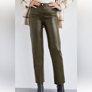 Aritzia Wilfred Melina Faux Leather Pants